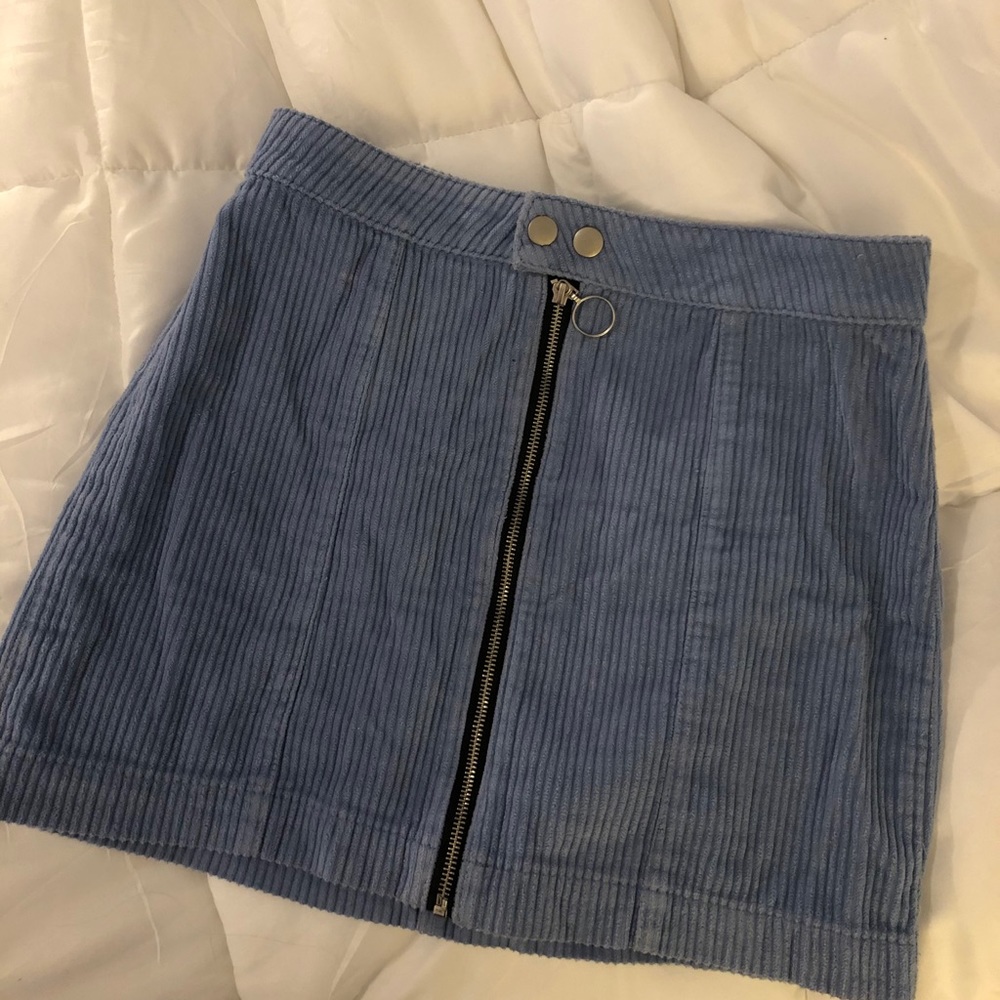 Blue Velvet Skirt